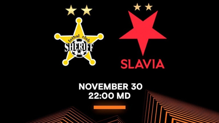 Europa League. Sheriff - Slavia Praga. Ora 22.00