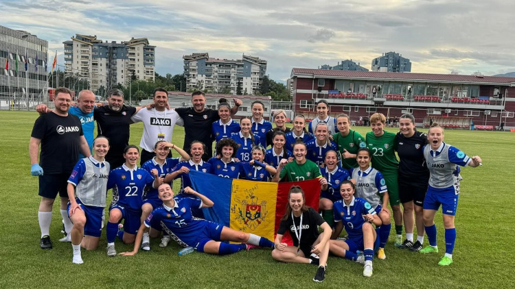 Fotbal feminin. Moldova, remiză cu Macedonia de Nord