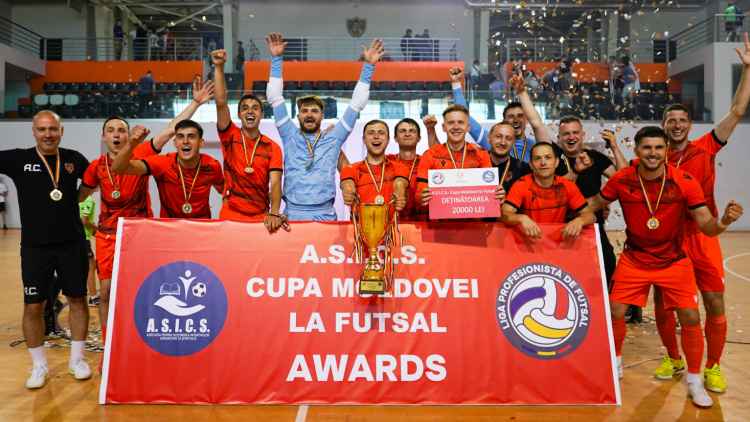 Futsal. Clic Media a cucerit Cupa Moldovei la Futsal A.S.I.C.S. 2024